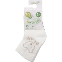Шкарпетки дитячі Bibaby з ведмедиком (68408-0-6-beige)