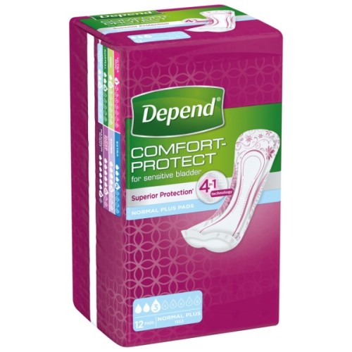 Урологічні прокладки Depend Normal Plus Pad 12 шт. (5029053546162/5029053561585)