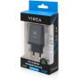 Зарядний пристрій Vinga 2xUSB-C + USB-A Display 45W (VCR45ACCDB)
