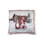Наволочка Прованс декоративна Snowfall Пара гномів 45х45 см Сіра з червоним (23806)