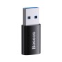 Перехідник USB 3.1 M to USB-C F black Baseus (ZJJQ000101)