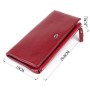 Гаманець ST Leather Зі шкіри з кишенею для мобільного Бордовий (19311)