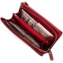 Гаманець ST Leather Зі шкіри з кишенею для мобільного Бордовий (19311)