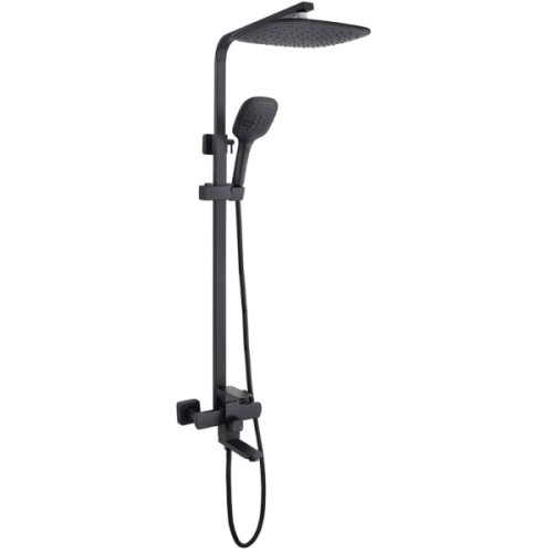 Душовий гарнітур Kroner Edelstahl Kubus-SCH063 + змішувач Edelstahl Kubus-SCH010-3 (CVS30177)