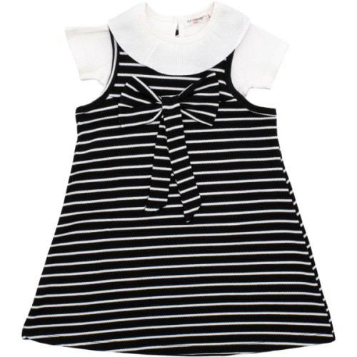 Набір дитячого одягу POP FASHION з футболкою в смужку (7492-110G-black)