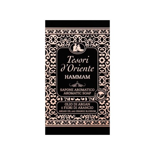 Тверде мило Tesori d'Oriente Хаммам Олія аргани та апельсиновий цвіт Парфумоване 125 г (8008970055183)
