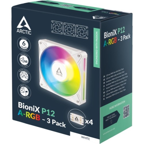 Кулер до корпусу Arctic BioniX P12 A-RGB 3-P (ACFAN00338A)