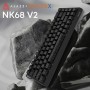 Клавіатура Ajazz NacodeX NK68 V2 Red Switch LED USB UA Black (NK68-V2-R-S-B)