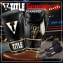 Боксерські рукавички Title Boxeo Mexican Leather Quatro Black/White 12 oz (BATGE4 12 oz BK/WH)