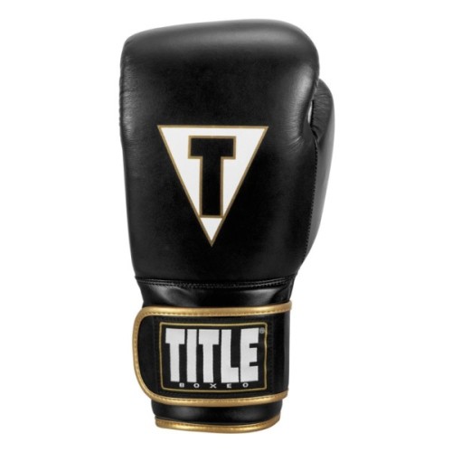 Боксерські рукавички Title Boxeo Mexican Leather Quatro Black/White 12 oz (BATGE4 12 oz BK/WH)