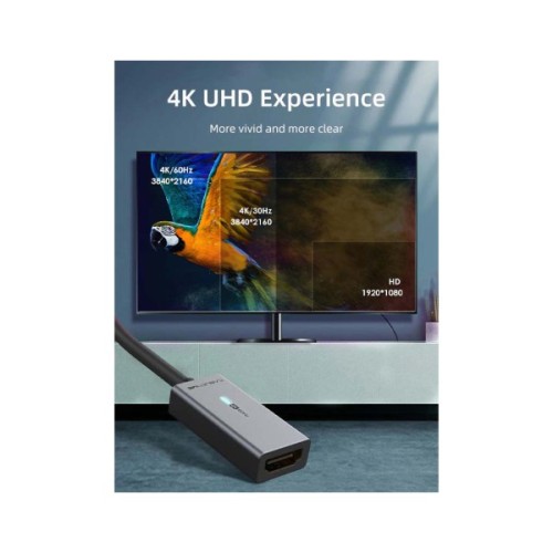 Перехідник miniDisplayPort M to HDMI F 0.15m 4K60Hz Cabletime (CA915347)