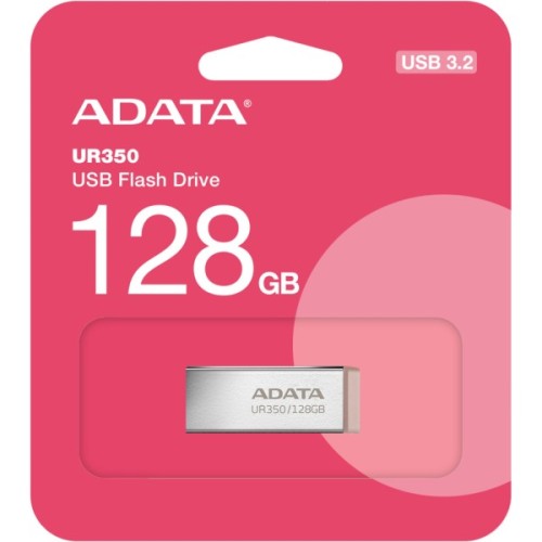 USB флеш накопичувач ADATA 128GB UR350 Silver/Beige USB 3.2 (UR350-128G-RSR/BG)
