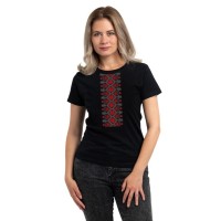 Футболка Sol's Regent Women Вишиванка вертикально чорний S (01825309/313S)