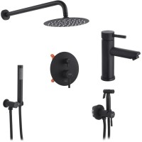 Душовий гарнітур Kroner Edelstahl Klassisch-SCH082 + змішувач Edelstahl Klassisch-SCH010 + змішувач Edelstahl Klassisch- (CVS30166)