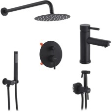 Душовий гарнітур Kroner Edelstahl Klassisch-SCH082 + змішувач Edelstahl Klassisch-SCH010 + змішувач Edelstahl Klassisch- (CVS30166)