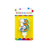 Свічка Maxi Llama "3" висотою 7,62 см (MX622068-3)