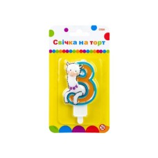 Свічка Maxi Llama "3" висотою 7,62 см (MX622068-3)