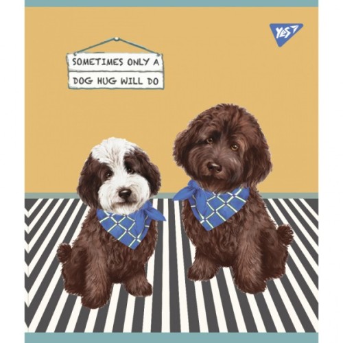 Зошит Yes А5 Dogs 12 аркушів лінія (766804)