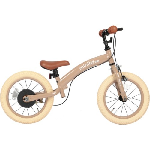 Дитячий велосипед QPlay Miniby 3 в 1 /14" Nude Pink Велосипед - біговел (CB01MiniByNewPink)