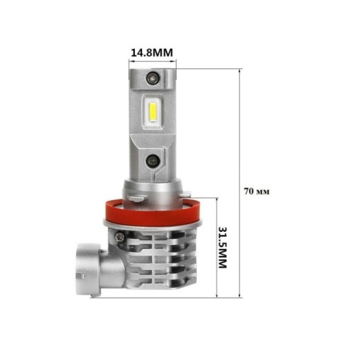 Автолампа PULSO LED-chips CREE/9-32v/2x25w/4500Lm/6000K (M4-H8/H9/H11/H16)