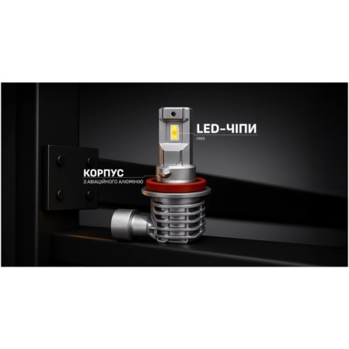 Автолампа PULSO LED-chips CREE/9-32v/2x25w/4500Lm/6000K (M4-H8/H9/H11/H16)