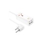 Мережевий фільтр живлення HOCO AC10A, 1 роз, 2 USB, 2 USB-C, 65W, 1,5м, White (HOCO AC10A/W)