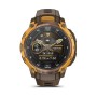 Смарт-годинник Garmin Instinct Crossover AMOLED, BronzeSunburst/Cocoa, GPS смарт-годинник (010-03398-01)