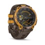 Смарт-годинник Garmin Instinct Crossover AMOLED, BronzeSunburst/Cocoa, GPS смарт-годинник (010-03398-01)