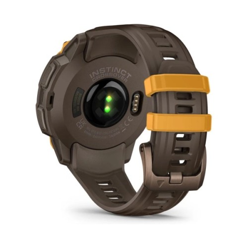 Смарт-годинник Garmin Instinct Crossover AMOLED, BronzeSunburst/Cocoa, GPS смарт-годинник (010-03398-01)