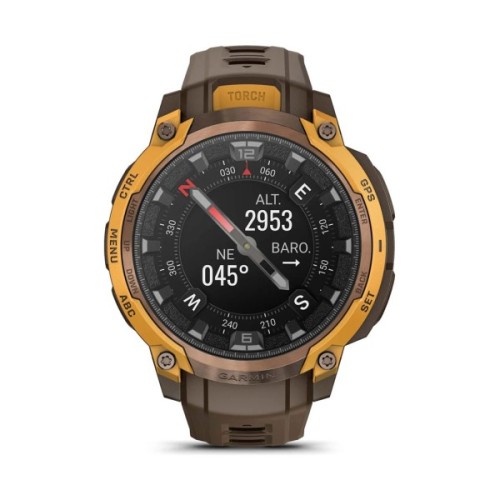 Смарт-годинник Garmin Instinct Crossover AMOLED, BronzeSunburst/Cocoa, GPS смарт-годинник (010-03398-01)