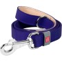 Повідець для собак WAUDOG Classic шкіряний Ш 14 мм Д 122 см фіолетовий (08139)