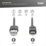 Дата кабель USB 2.0 AM to USB-C 3.0m black Digitus (AK-300148-030-S)