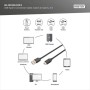 Дата кабель USB 2.0 AM to USB-C 3.0m black Digitus (AK-300148-030-S)