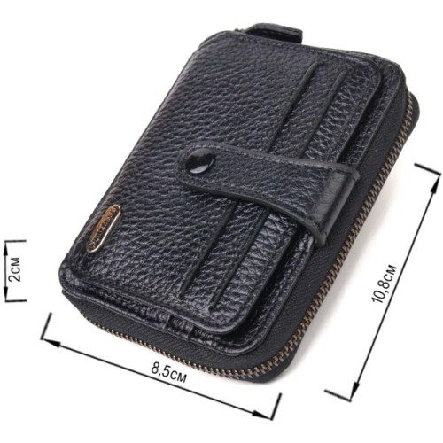 Портмоне Canpellini З натуральної шкіри Чорне (21490)