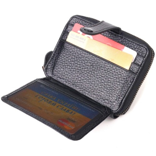 Портмоне Canpellini З натуральної шкіри Чорне (21490)