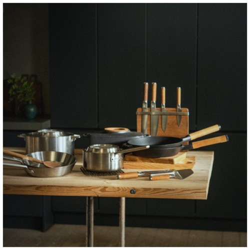 Сковорода Fiskars Вок Norden 28 см без покриття (1067630)