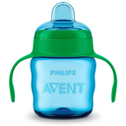 Поїльник-непроливайка Philips AVENT з м'яким носиком 200 мл блакитний, 6 міс+ (SCF551/05)