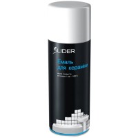 Аерозольна фарба для автомобіля SLIDER для кераміки та емалевих покриттів біла, 400мл (000001045)