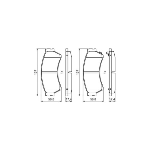 Гальмівні колодки Bosch 0986494860