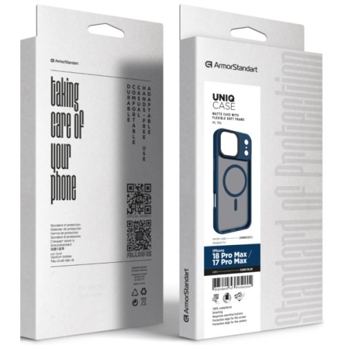 Чохол до мобільного телефона Armorstandart Uniq MagCase Apple iPhone 18 Pro Max / 17 Pro Max Dark Blue (ARM92321)
