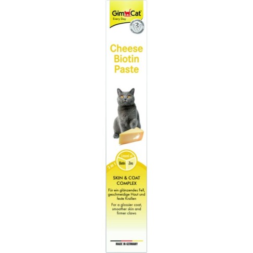 Паста для тварин GimCat Cheese Biotin Paste cирна з біотином 100 г (4002064401010)