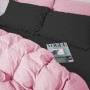 Постільна білизна MirSon 002-008 Black/Pink Фланель 2 x 160 x 220 Сімейний Євро (2200009661884)