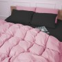 Постільна білизна MirSon 002-008 Black/Pink Фланель 2 x 160 x 220 Сімейний Євро (2200009661884)