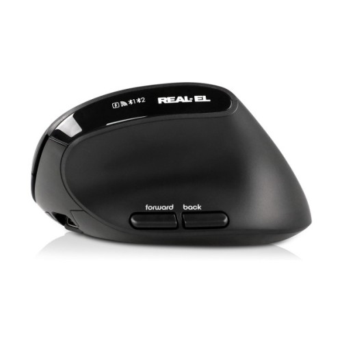 Мишка REAL-EL RM-490W Wireless/Bluetooth Black (EL123200058)