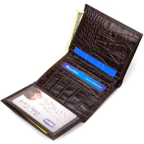 Гаманець Canpellini З натуральної шкіри Коричневий (21871)