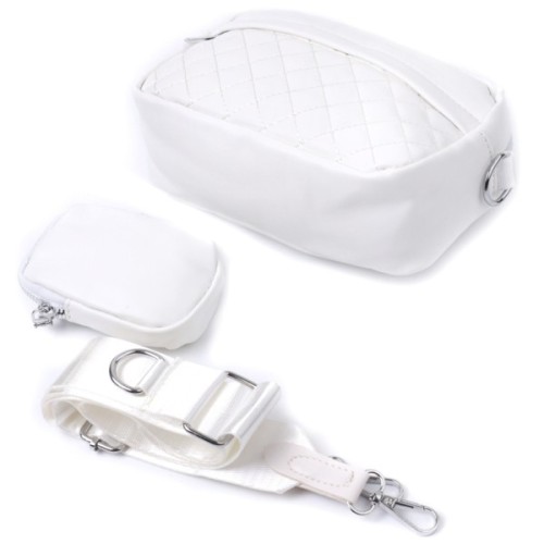 Сумка Vintage З монетницею з екошкіри Біла (22798)