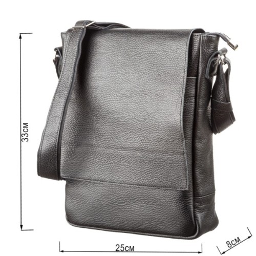 Сумка Shvigel З натуральної шкіри Чорна (11080)