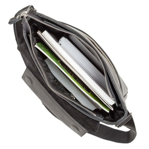 Сумка Shvigel З натуральної шкіри Чорна (11080)