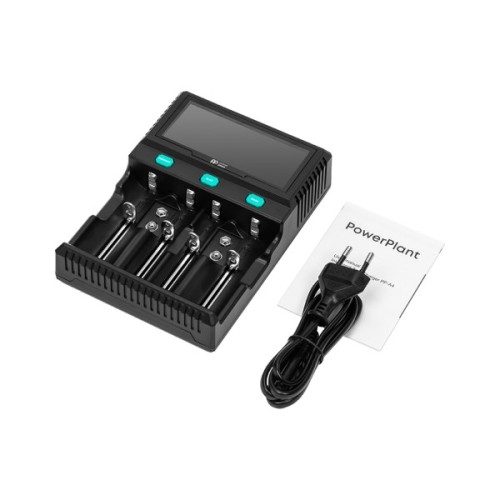 Зарядний пристрій для акумуляторів PowerPlant PP-A4 (Ni-MH,Cd,Li-ion,LiFePO4 / input AC 100V-240V DC 12V) (AA620173)