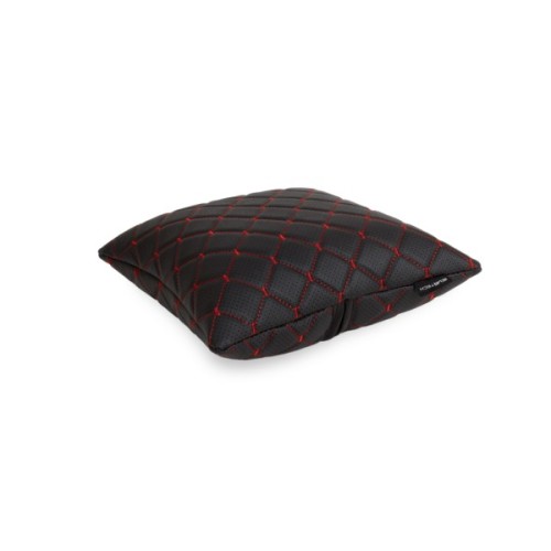 Подушка EVAtech ECO 30x30 см чорна з червоною ниткою (SPSCSBR)